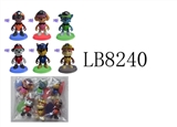 OBL685695 - 3寸Q版人物狗狗巡逻队（任务探索）单只狗仔+1只35MM透明底座OPP袋装 6款一大包动漫装（1款）