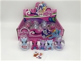 OBL685862 - High-end display box 12 eggs in horse bezoar comb with stickers
