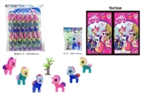 OBL685881 - A small horse with plastic tree 42 PCS