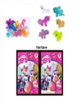 OBL685885 - 6 plastic crystal Ma Baoli multicolor mixed with stickers