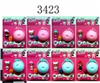 OBL686285 - 3.5寸惊喜娃娃单只+9.5CM惊喜球+1个手提袋 8款（娃娃眼睛和衣服冰冻变色）