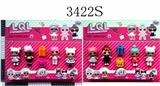 OBL686295 - 3.5寸惊喜娃娃4只+2个手提袋 2款（娃娃眼睛和衣服冰冻变色）散装