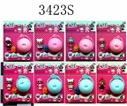 OBL686296 - 3.5寸惊喜娃娃单只+9.5CM惊喜球+1个手提袋 8款（娃娃眼睛和衣服冰冻变色）散装
