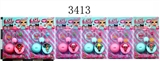 OBL686310 - 3.5寸惊喜娃娃（衣服/鞋子）+9.5CM惊喜球+奶瓶+配件+单黑说明书 6款（公仔手脚头可以活动，搪胶头，有香水味，可以吸水喷水，通过奶瓶加水，然后捏脸蛋公仔喷水，6款衣服，鞋子可以任意搭配，衣服可