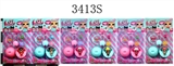 OBL686312 - 3.5寸惊喜娃娃（衣服/鞋子）+9.5CM惊喜球+奶瓶+配件+单黑说明书 6款（公仔手脚头可以活动，搪胶头，有香水味，可以吸水喷水，通过奶瓶加水，然后捏脸蛋公仔喷水，6款衣服，鞋子可以任意搭配，衣服可
