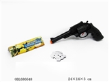 OBL686648 - 实色左轮火石枪配警徽