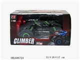 OBL686724 - 2.4 GHz1:18 all-wheel-drive PVC package electric car climbing English 2 grain of disposable batterie