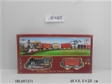 OBL687171 - 仿古电动灯光音乐轨道车