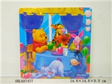OBL687477 - 16 wooden grain winnie the pooh puzzles