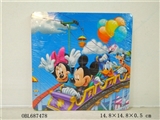 OBL687478 - 16 wooden grain mickey puzzles