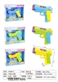 OBL687486 - Small pistol Q gun with music colorful light solid color package electric three color orange