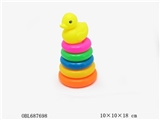 OBL687698 - Yellow duck rainbow ring
