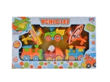 OBL687870 - Cartoon inertia truck 6 pack (plane train cartoon car)