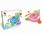 OBL688257 - Parent-child fishing game (A 3 color, orange)