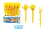 OBL689515 - Hand on the new smiling face bubbles stick 24 PCS