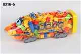 OBL690574 - 高铁益智类积木多色混装称重480克(大约155PCS)