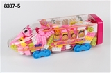 OBL690578 - 女孩系列-高铁益智类积木多色混装称重480克(大约155PCS)