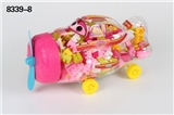 OBL690587 - 女孩系列-飞机益智类积木多色混装称重200克(大约200PCS)