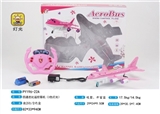 OBL691028 - Four-way barbie remote control aircraft (steering wheel, with 3 color light)