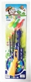 OBL692214 - Color soft bullet gun (with three bowling)