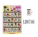 OBL692356 - 3寸惊喜宠物6款单只宠物+3个配件胶袋装，20只一大板（1款）宠物，可喷水奶瓶有香味