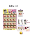 OBL692359 - 3寸惊喜宠物6款单只宠物+3个配件95MM球装，16只球一大板（1款）宠物，可喷水奶瓶有香味球有3层膜