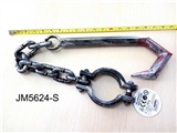 OBL692918 - Chain hook handcuffs (single button ring: 7 x4. 5 x1. 5 cm)