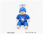 OBL700028 - 18.9 inch red blue white cotton baby clothes with laughter
