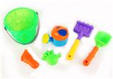 OBL700840 - Transparent castle bucket sand suit 3 (6 pieces)