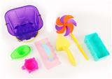 OBL700841 - Transparent square bucket craftsman set 1 (7 pieces)
