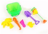 OBL700842 - Transparent square bucket water pumping set 2 (7 pieces)
