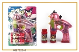 OBL702040 - Transparent angry birds painting with music four lights flash two bottles of water bubble gun