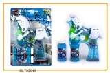 OBL702048 - Transparent Smurfs paint with music four lights flash two bottles of water bubble gun