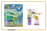 OBL702063 - Transparent small shark paint with music four lights flashing single bottle water bubble gun