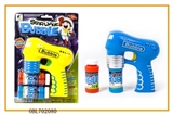 OBL702080 - Solid color paint with music blue lights two bottles of water bubble gun