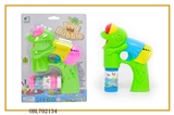 OBL702134 - Solid color frog paint with three light music single bottle water bubble gun