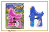 OBL702174 - Solid color joy chicken paint with single bottle water bubble gun music blue lights