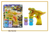 OBL702182 - Transparent dinosaur paint with music four lights flash two bottles of water bubble gun