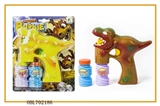 OBL702186 - Solid color painting dinosaurs with music blue lights two bottles of water bubble gun