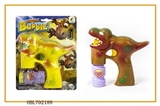 OBL702188 - Solid color painting dinosaurs with music blue light single bottle water bubble gun