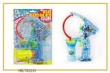 OBL702211 - Transparent automatic single bottle water bubble gun with music lights