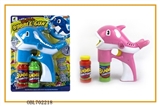 OBL702218 - Solid color dolphins spray paint with music blue lights two bottles of water bubble gun