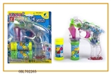 OBL702265 - Fan, transparent with light music two bottles of water bubble gun