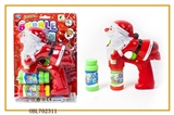 OBL702311 - Solid color Santa Claus painting with music blue lights two bottles of water bubble gun