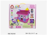 OBL702345 - 手提彩盒包装含1个小女孩人偶加1只小猪