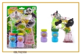 OBL702350 - Transparent panda paint with four lights flash two bottles of water bubble gun