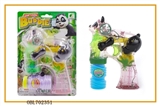OBL702351 - Transparent panda paint with music four lights flashing single bottle water bubble gun