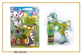OBL702381 - Transparent rabbit painted with music four lights flashing single bottle water bubble gun