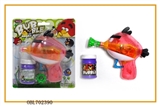 OBL702390 - Transparent angry birds painting inertia bubble gun with light