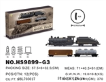 OBL703017 - 合金冒烟（用水）灯光音乐包电模型火车配USB充电线